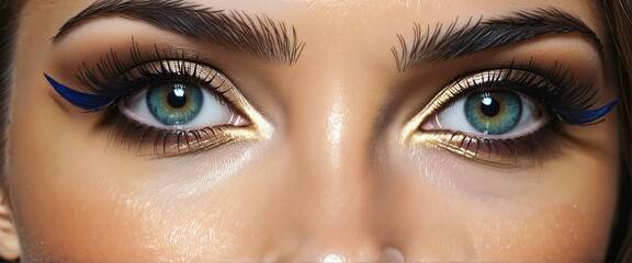 female eyes, close up