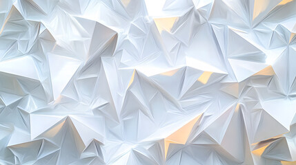 Naklejka premium The image is a white background with a lot of triangles. The triangles are all different sizes and angles, creating a sense of movement and energy. Scene is dynamic and exciting