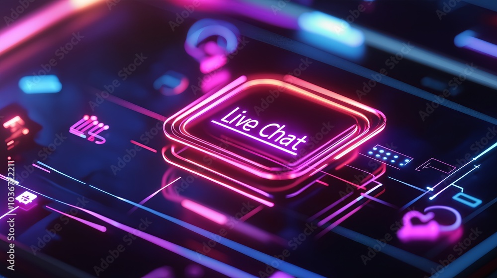 Poster a glowing 