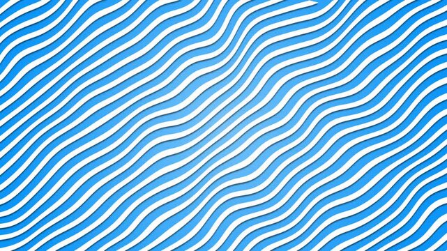 Wavy diagonal lines moving across a gradient blue background