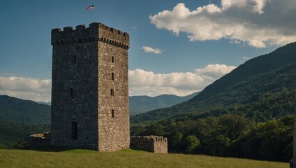 The archer tower tells stories of ancient heroes and their journeys