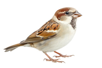Beautiful Sparrow Isolated on transparent Background for Artistic and Educational Use in Nature Studies