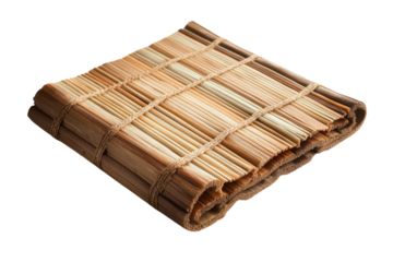 Assorted Sushi Mats Isolated on a transparent Background Suitable for Culinary Use and Menu Design