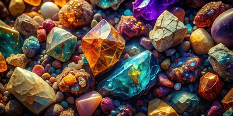 Obraz premium Stunning Abstract Stone Texture Background Featuring Natural Crystal Rocks in Intricate Formations for Artistic and Design Projects