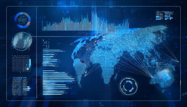 Hologramm Musik Diagramm Darstellung K&uuml;nstliche Intelligenz 