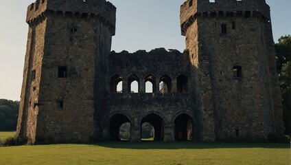 The serene archer tower by the lake offers peace and tranquility