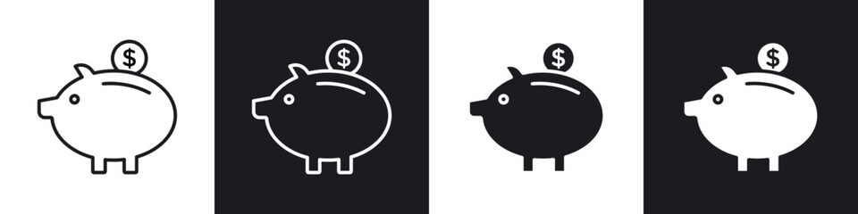 Piggy bank icon