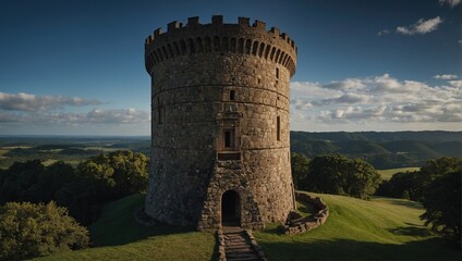 Visitors admire the craftsmanship of the archer tower
