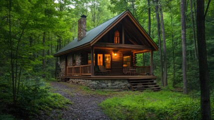 Escape the everyday with a quick getaway, finding serenity in a remote cabin surrounded by nature's finest.