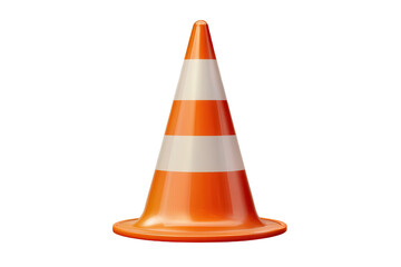 High-Quality Isolated Image of a Traffic Cone for Safety and Traffic Management Applications