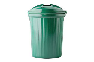 Isolated Trash Can on transparent Background Ideal for Environmental Awareness Campaigns and Waste Management Solutions