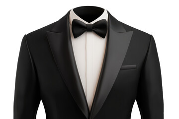 High-Quality Tuxedo Isolated on Transparent Background Perfect for Elegant Pet Portraits and Marketing Materials