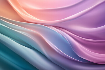 Obraz premium Colorful flowing abstract gradient shapes