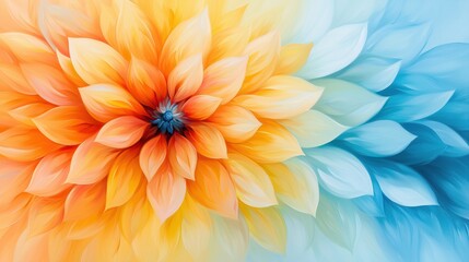 Obraz premium Palette Knife Abstract Florals: Textured Pastel Art