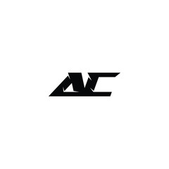 AC monogram logo design letter text name symbol monochrome logotype alphabet character simple logo