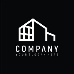 home build logo design element vector template