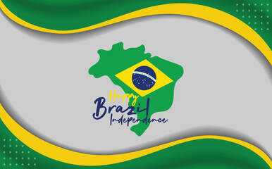 Brazil independence day . national day of brasil . perfect for website, poster, banner , art . 7 September . holiday day of brazil independence day vector illustration on white background