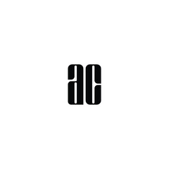 AC monogram logo design letter text name symbol monochrome logotype alphabet character simple logo