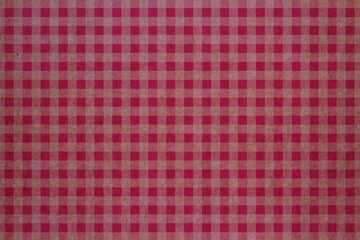 pink plaid kraft paper.