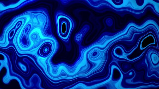 4K abstract motion blue background
