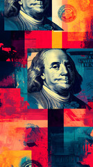 Creative Interpretation of Currency Imagery with Bold Artistic Styles