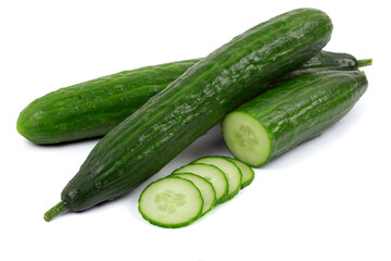 cucumber on white background