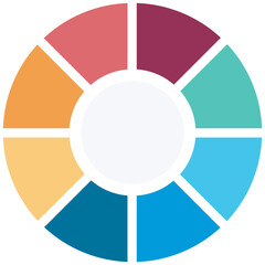 Infographic template 8 options or steps