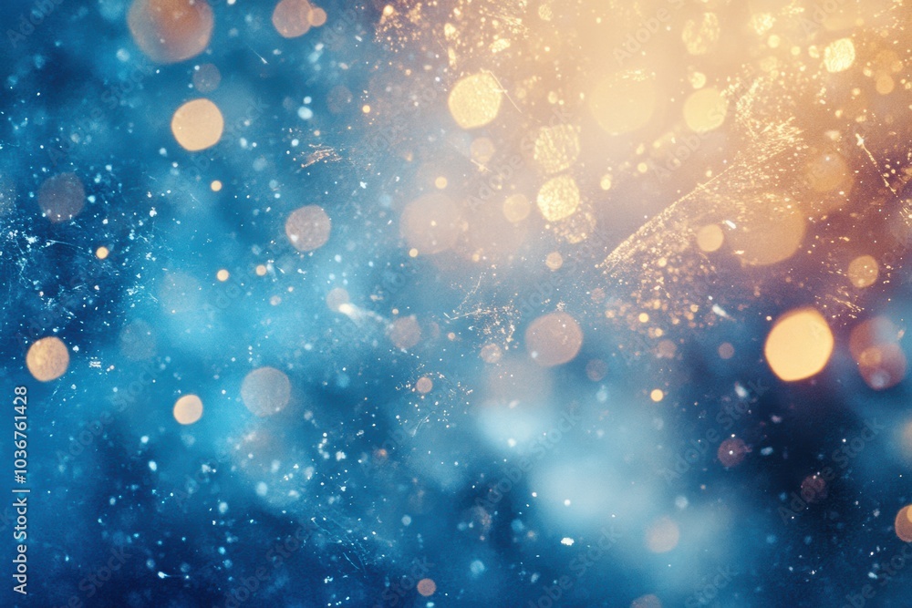 Aufkleber delicate snow textures sparkle under twilight hues, creating a magical winter atmosphere filled with