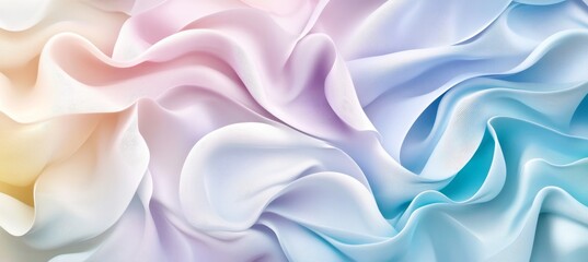 Obraz premium Pastel Dream Abstract Background of Smooth, Organic Shapes in Soft, Iridescent Colors