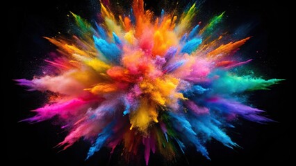 abstract explosion of color stream