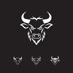 Fierce Elegance: The Monochrome Majesty of the Angry Bull