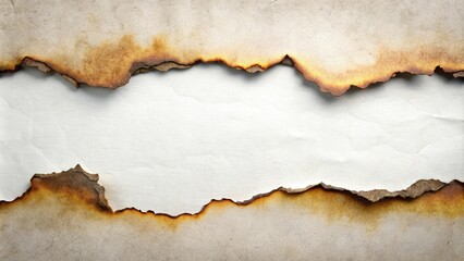 Burnt paper texture silhouette