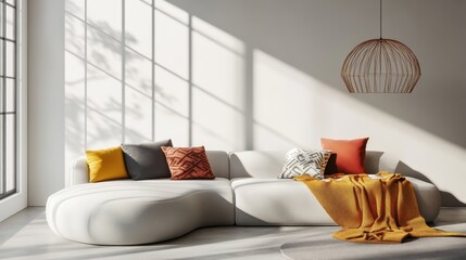 Modern Luxury Living Room with Comfortable Furniture