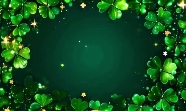 Clover frame , St. Patrick's Day 