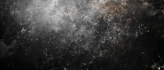 Obraz premium Dark Abstract Texture With Scattered White Particles.