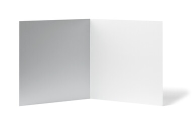 folded leaflet white blank paper template book