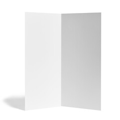 folded leaflet white blank paper template book
