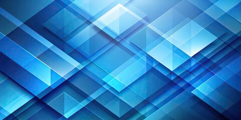 Obraz premium blue abstract background with geometric shapes on a tilted angle