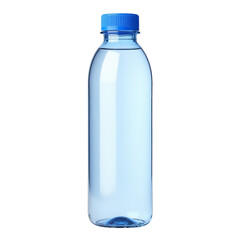 Naklejka premium Clear Plastic Bottle Filled with Purified Water and Blue Cap.