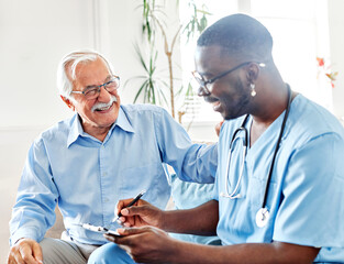 nurse doctor senior care caregiver help assistence retirement home nursing elderly man health...