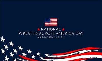 National Wreath across America Day.  , vektor background banner .