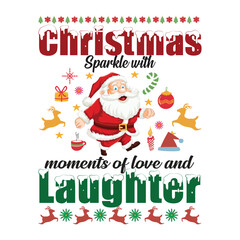 Happy Christmas Day with Festival Occasion with enjoying and getting together.