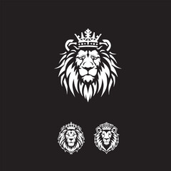 Fototapeta premium lion head vector