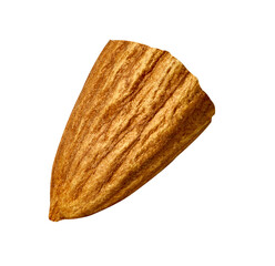 almond nut food healthy organic natural ingredient snack isolated seed brown fruit closeup nutrition group
