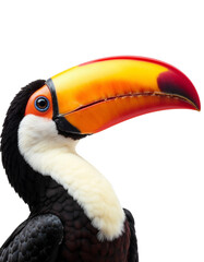 Obraz premium Close-Up of a Colorful Toucan Showcasing Its Vibrant Beak.