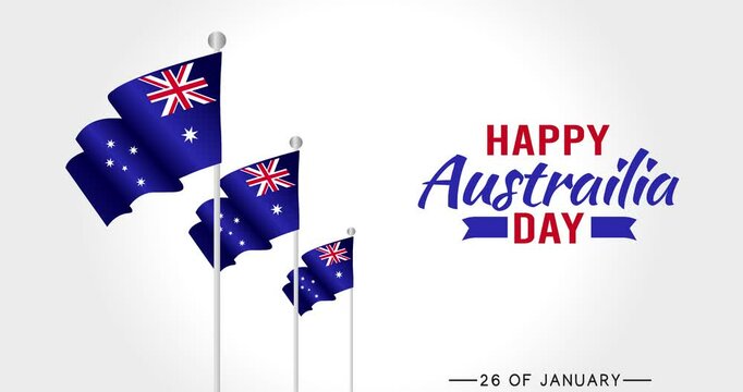 australia day animation video, ideal for australia day celebration