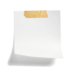 paper message note reminder blank background office business white empty page label adhesive tape