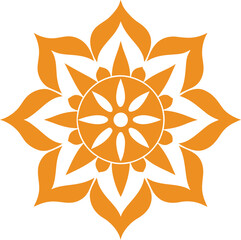 Indian traditional mandala art design line art