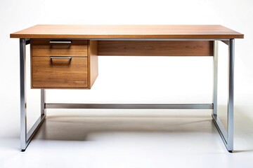 desk from a different angle isolated on white background