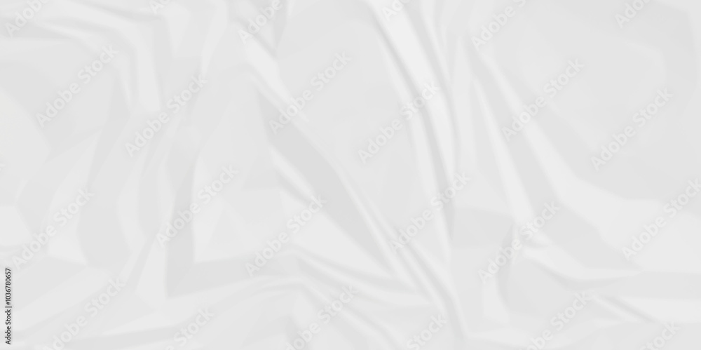 Poster paper texture background, old paper background ripple soft white pattern wave crumple. crushed and c